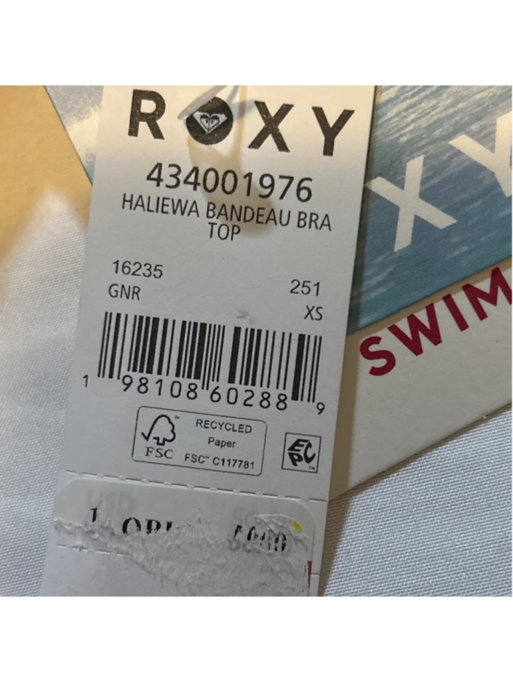 Roxy Bandeau Bikini Top XSmall